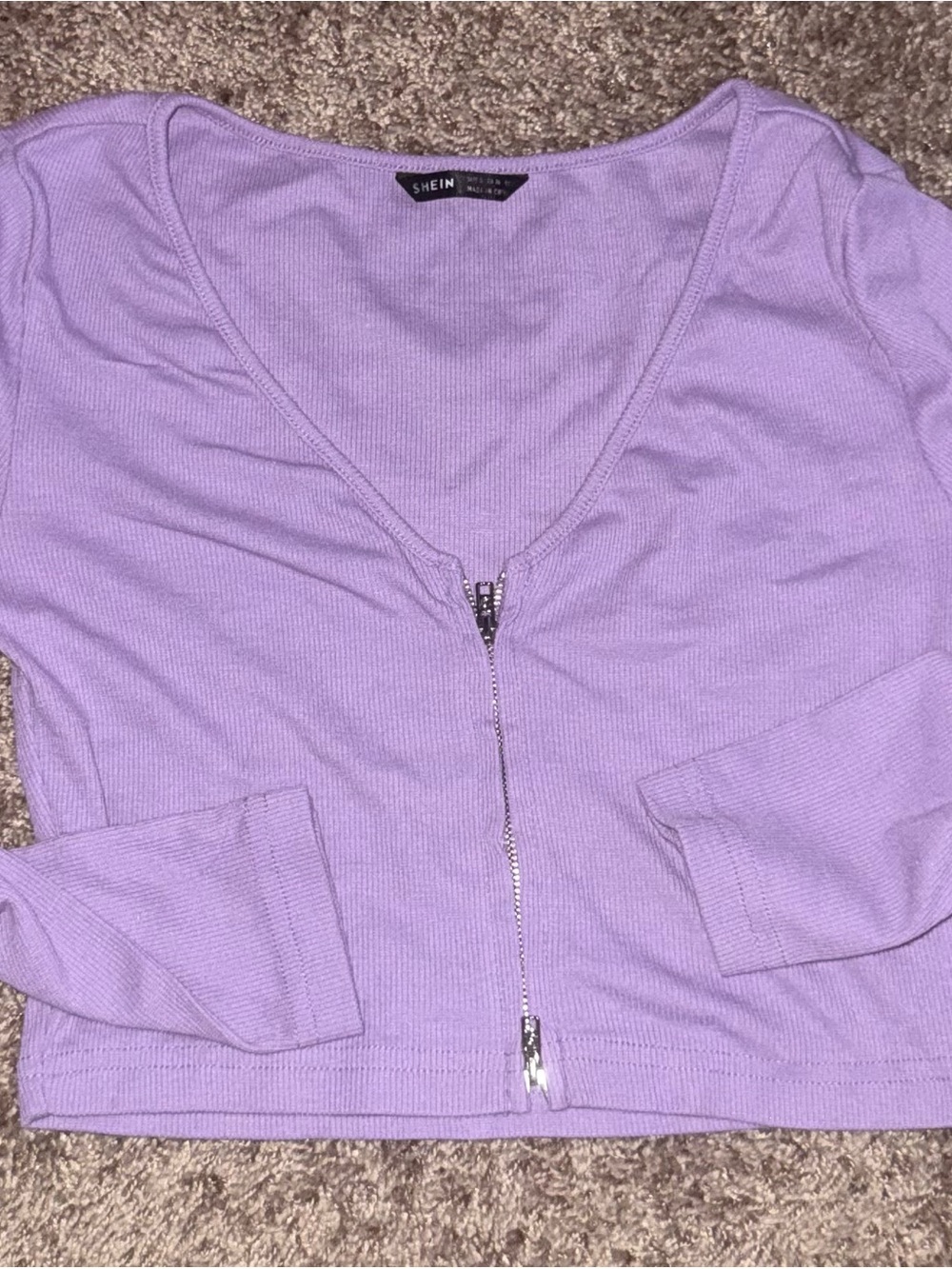 SHEIN Zip-Front Sweater